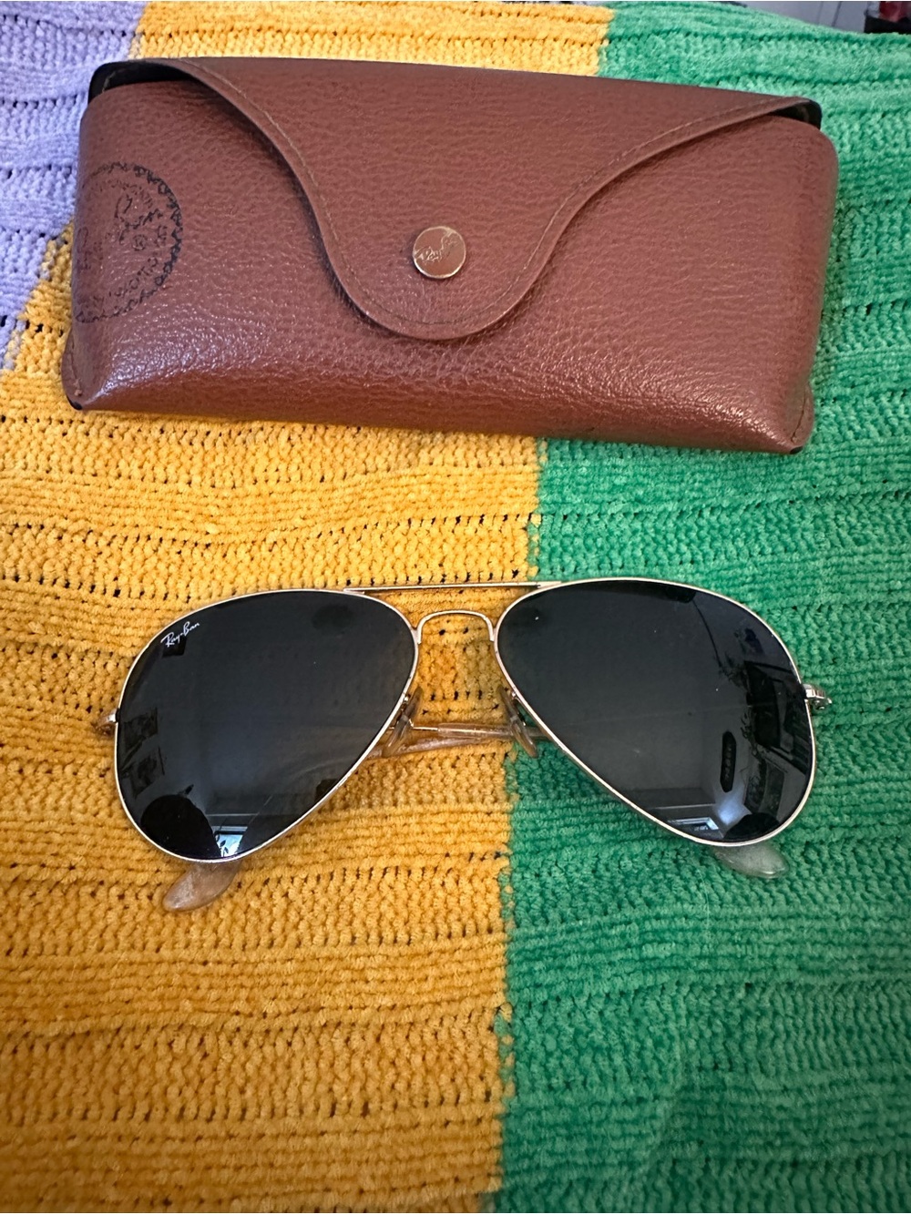Vintage RayBan Aviator size L with Brown Case